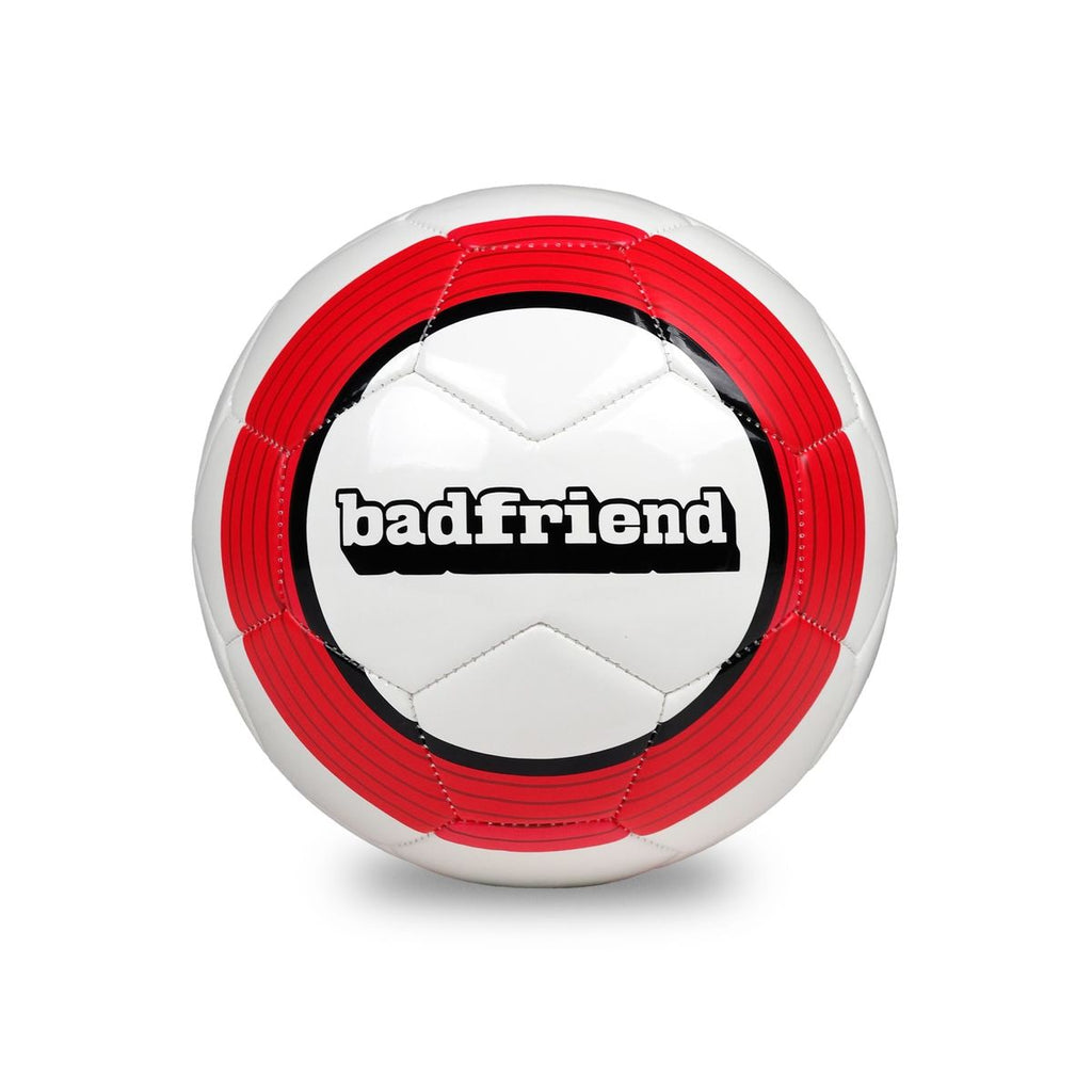 Badfriend Soccer Ball – White/Red