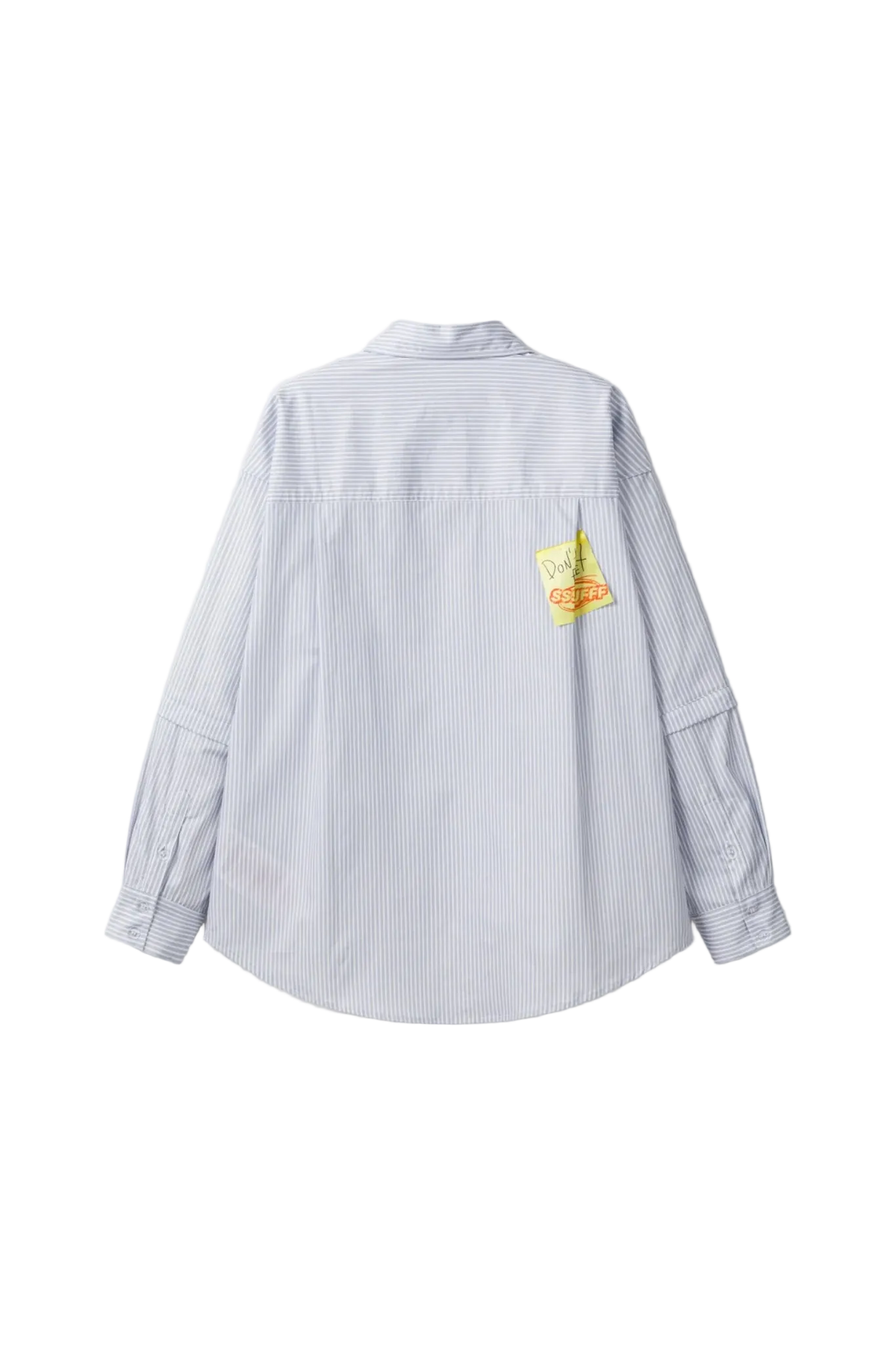 Detachable Sleeves Tie Shirt