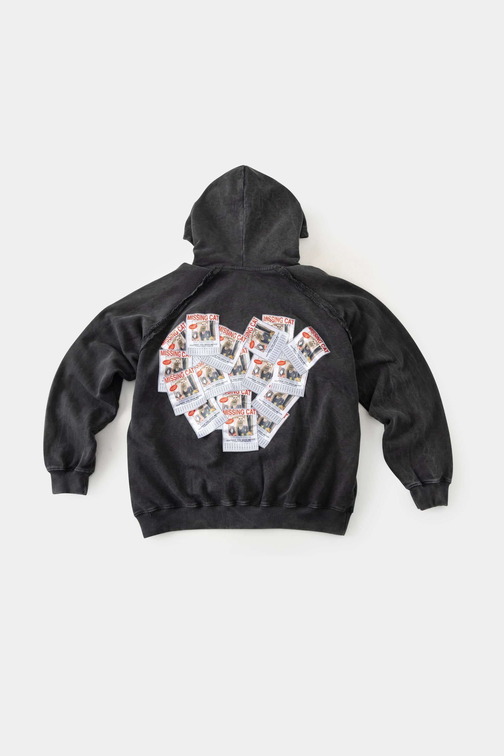 LED Missing Cat Zip-Up