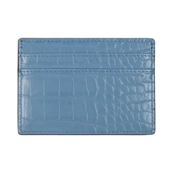 Bar Logo Card Holder brown/babyblue
