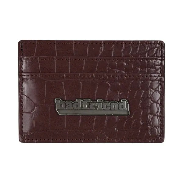 Bar Logo Card Holder brown/babyblue