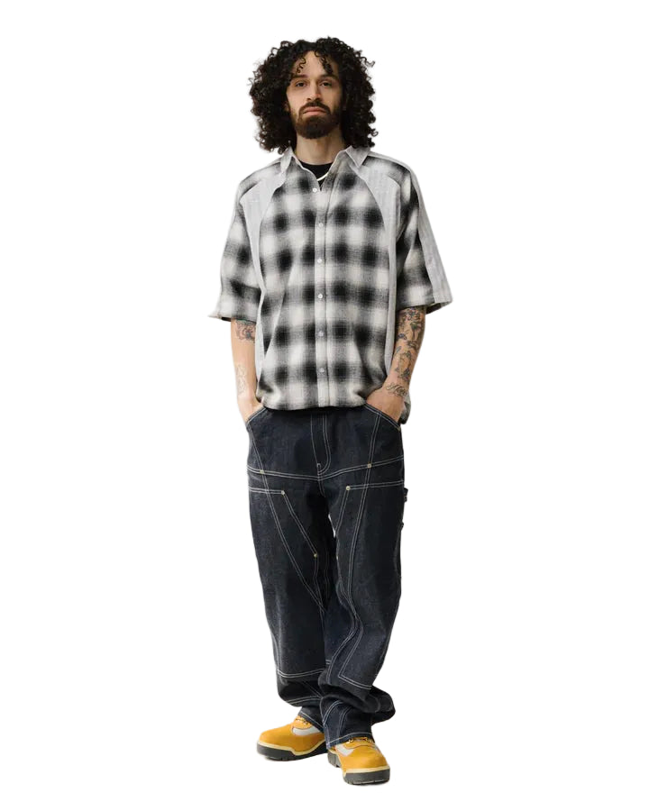 VELODROME SHORT SLEEVE BUTTON DOWN - BLACK – Black