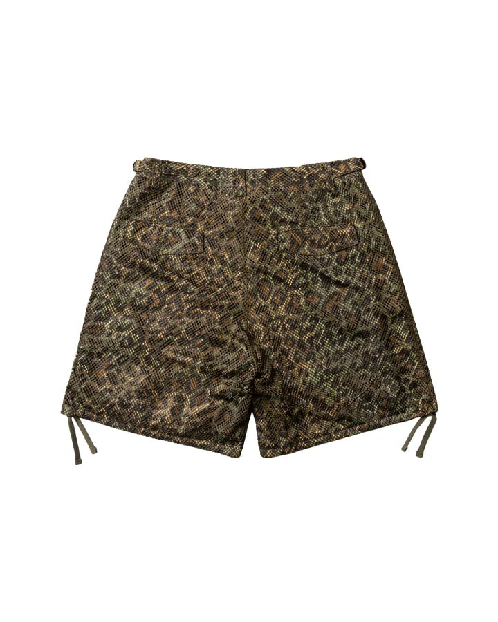 DOUBLE LAYER WIDE CARGO SHORTS - OLIVE – Olive