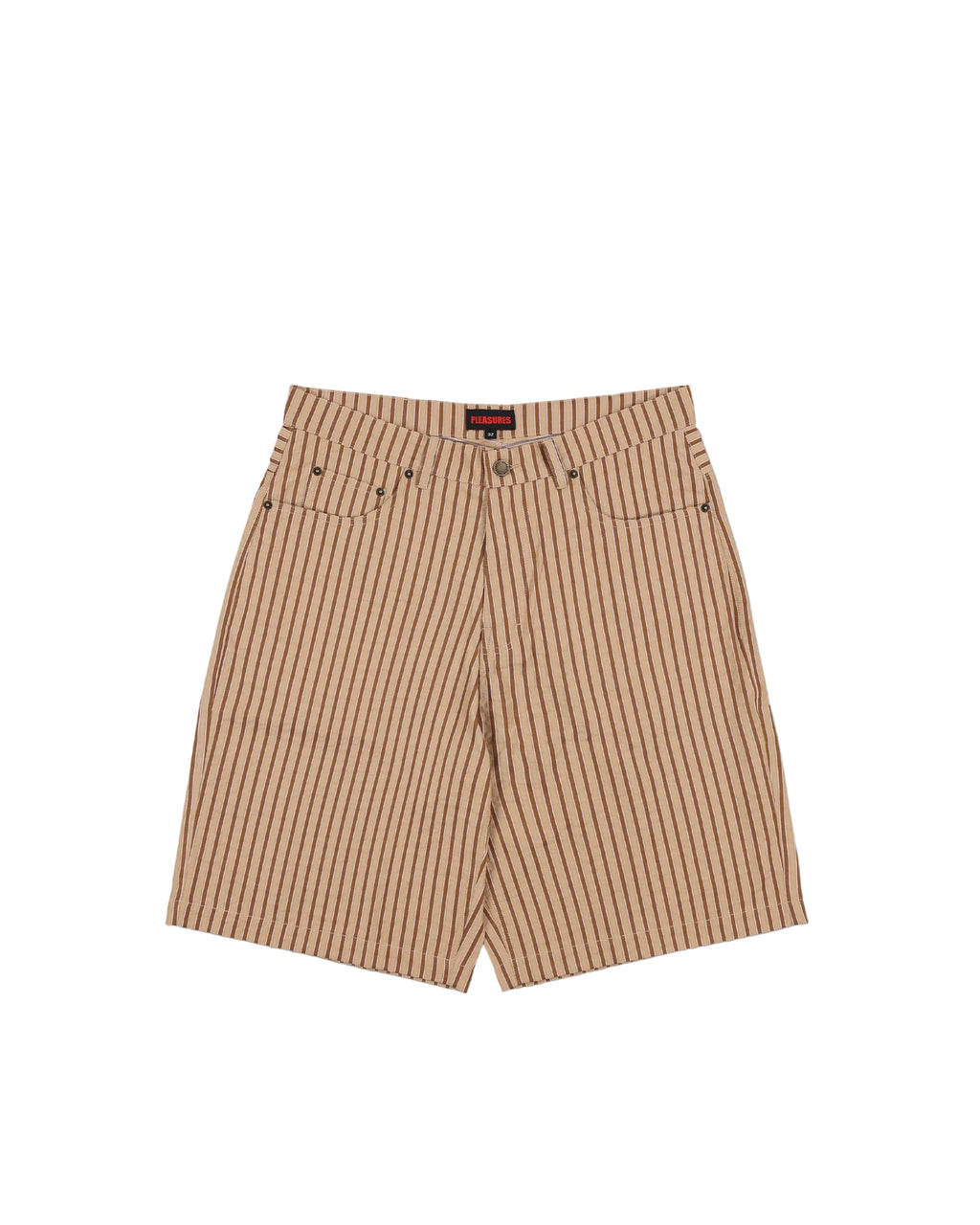 Cat Mirror Shorts – Beige