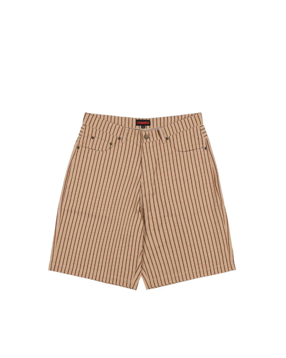 Cat Mirror Shorts – Beige