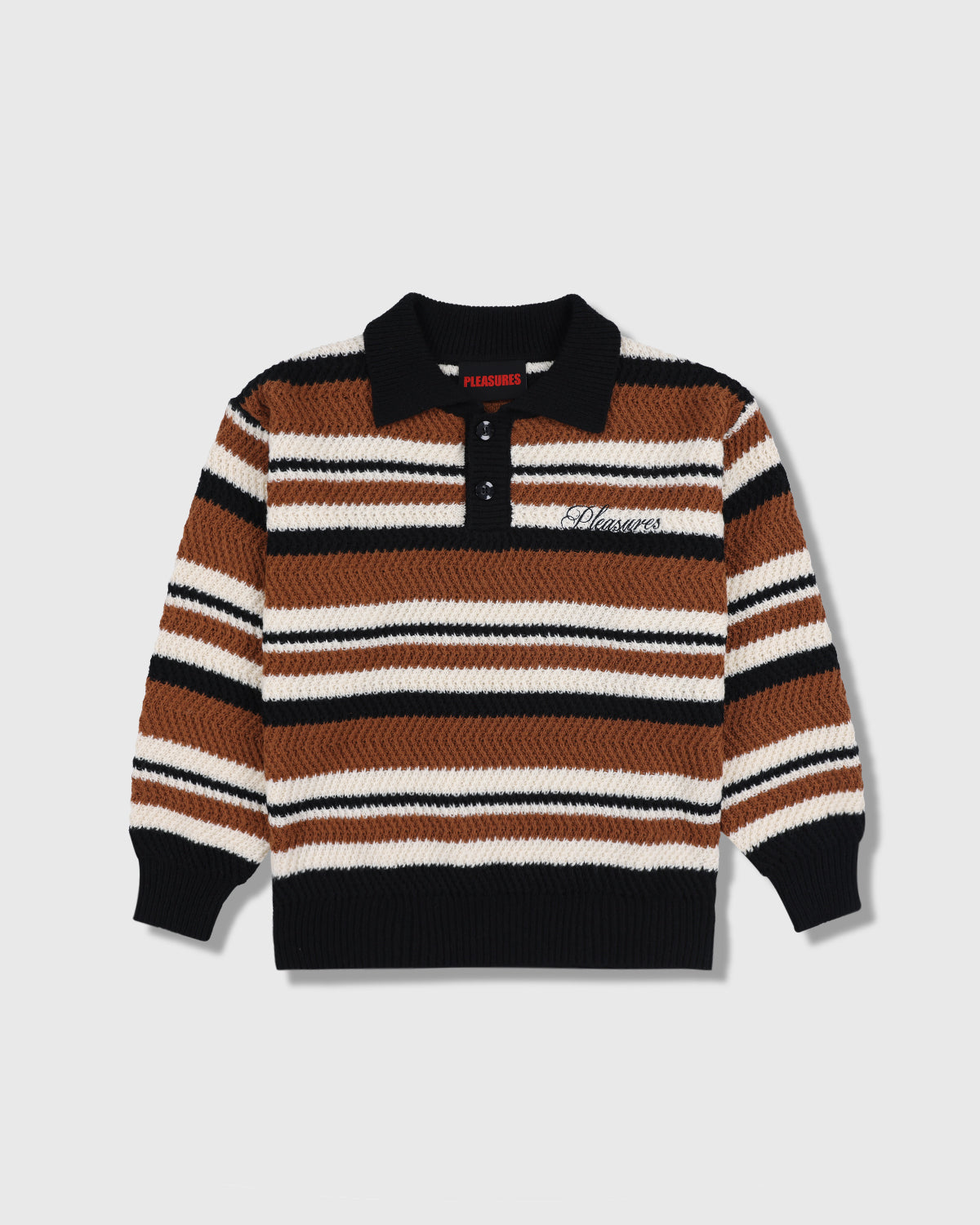 Cooper Polo Sweater – Brown