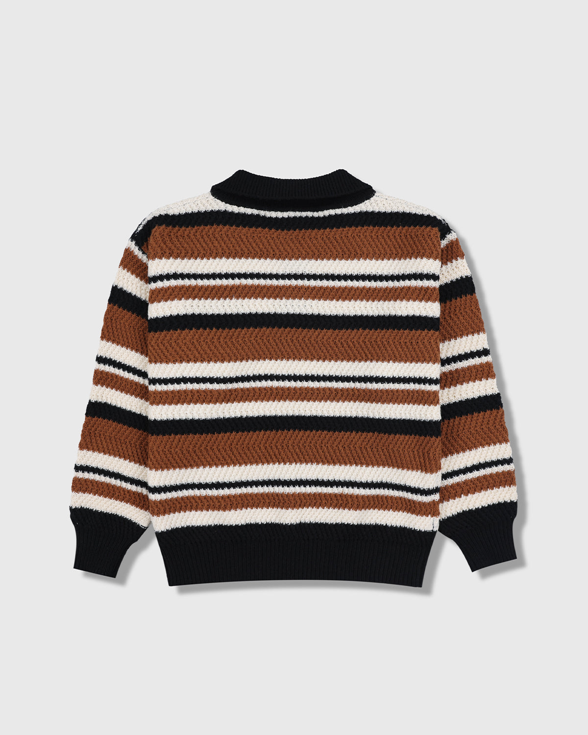 Cooper Polo Sweater – Brown