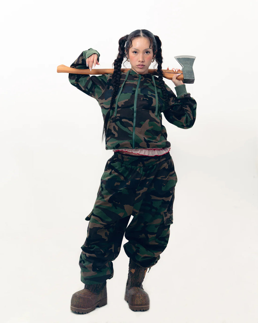 Tuct Cargo Sweatpants - Camo