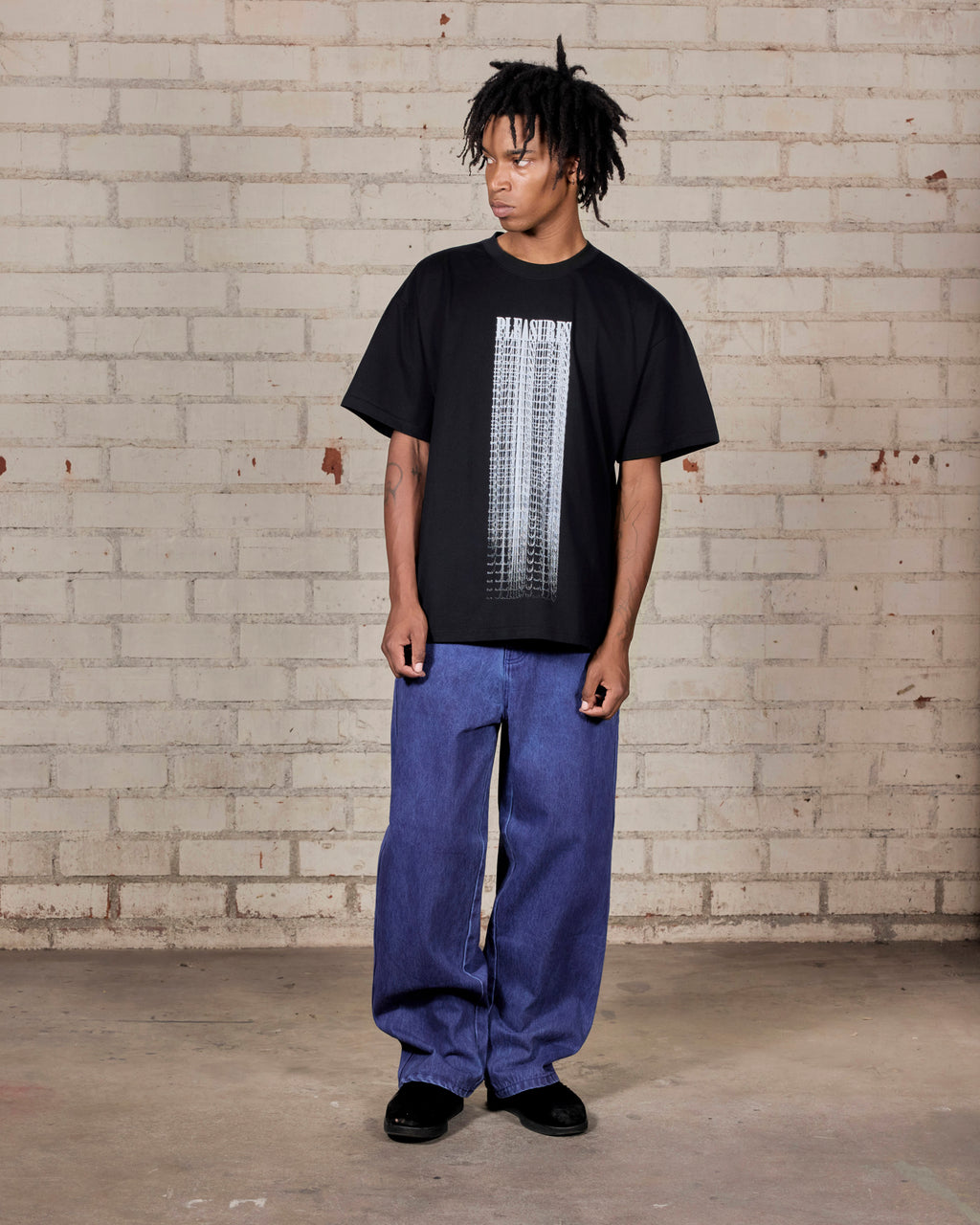 Spray Formula Baggy Jeans – Blue