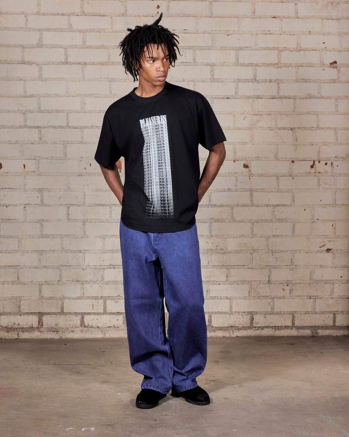 Spray Formula Baggy Jeans – Blue