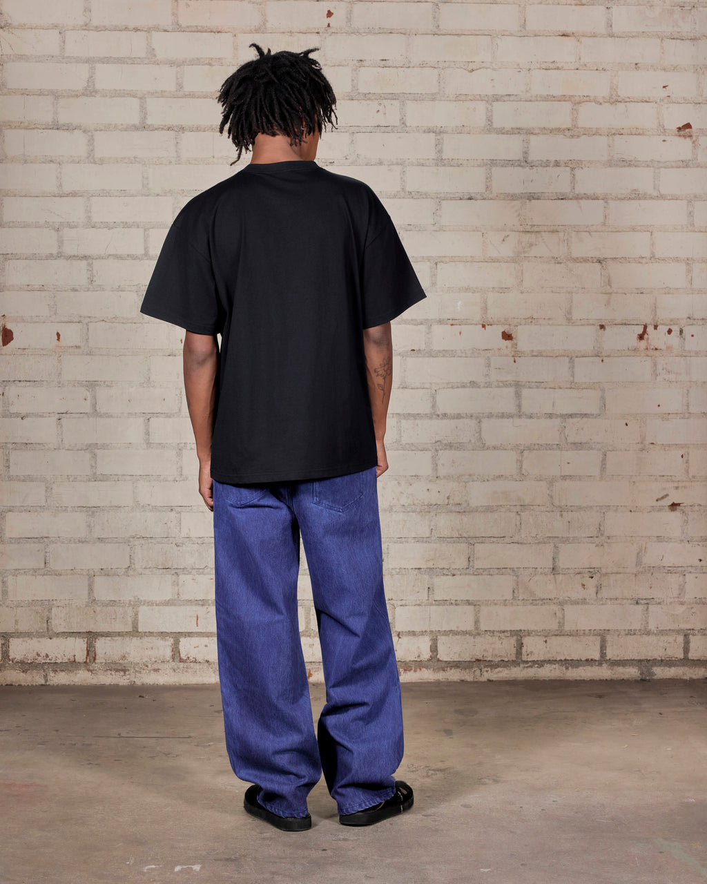 Spray Formula Baggy Jeans – Blue