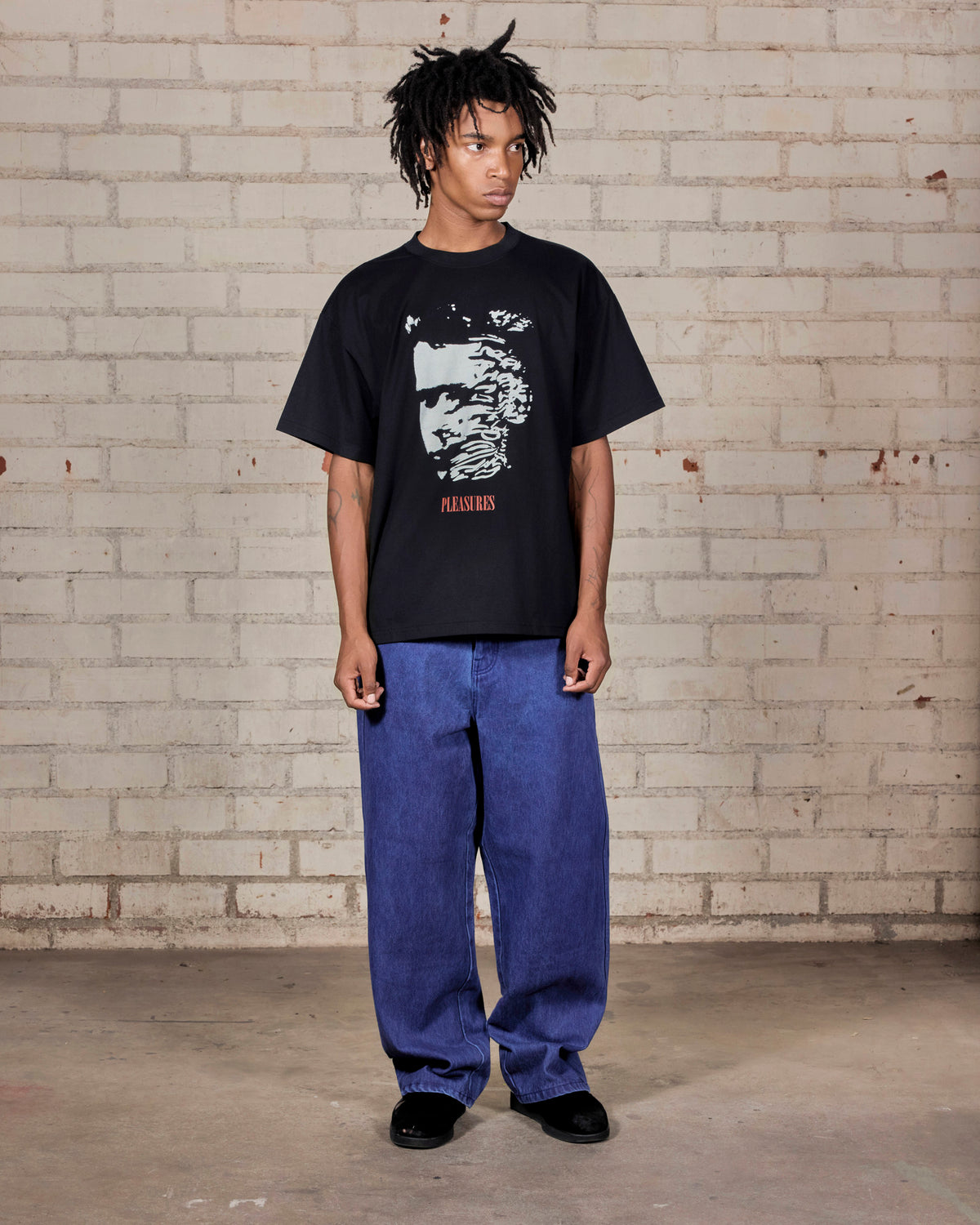 Spray Formula Baggy Jeans – Blue