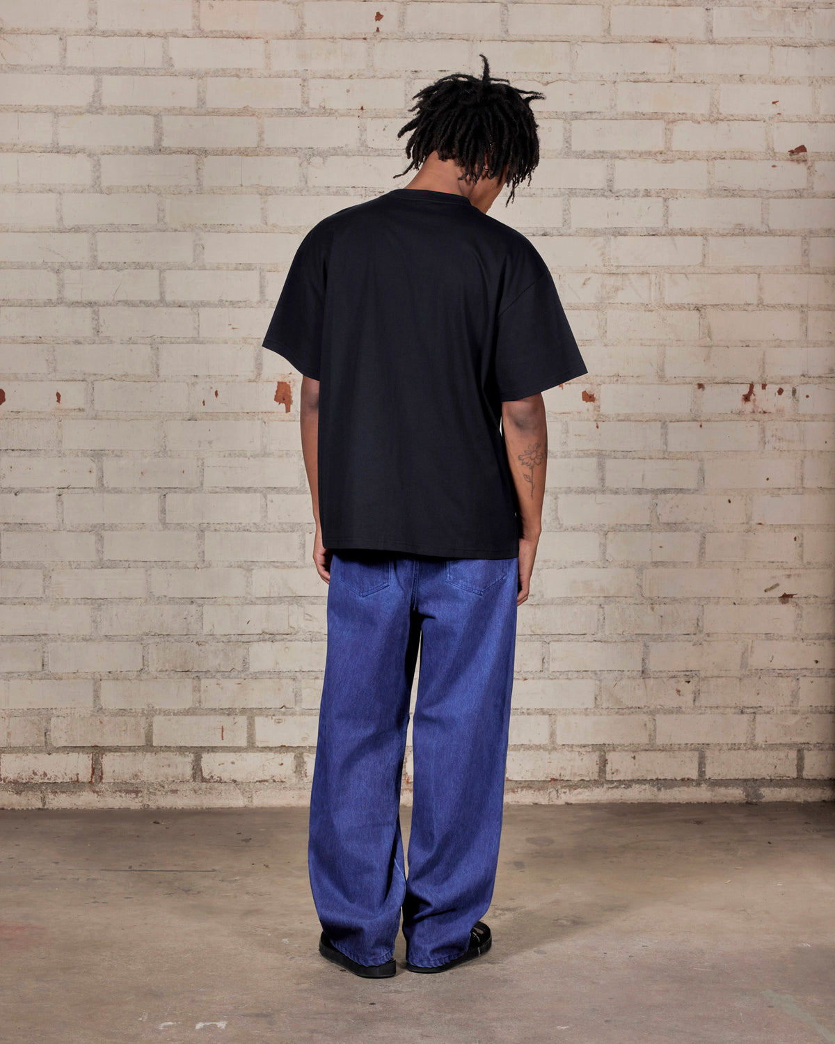 Spray Formula Baggy Jeans – Blue