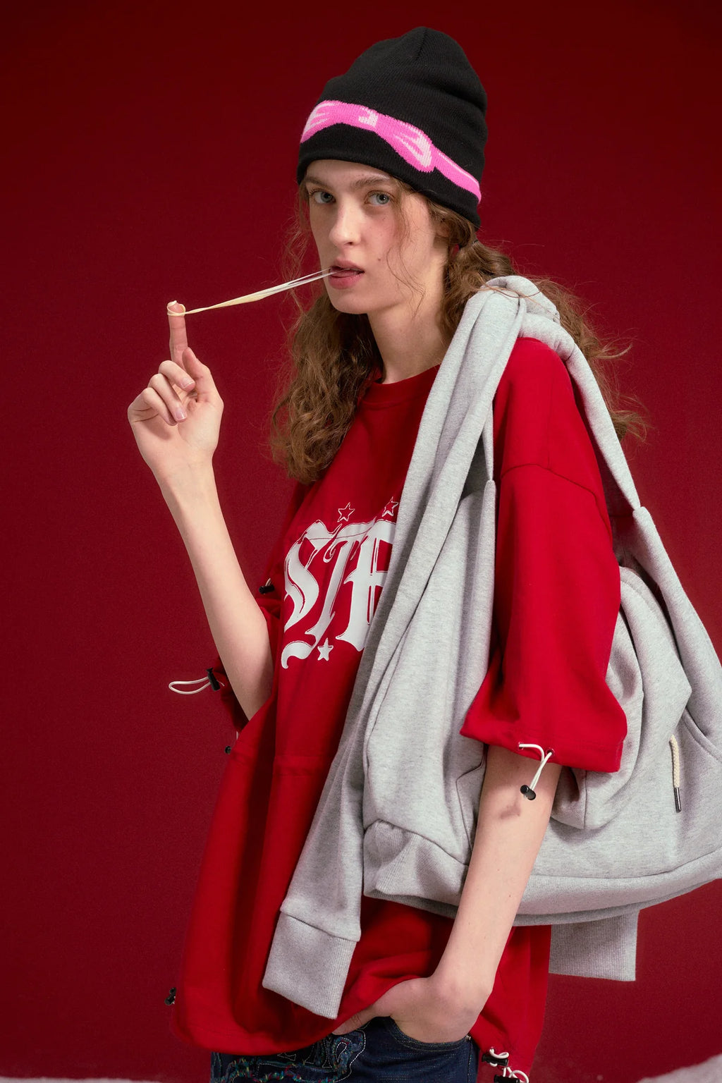 Hoodie Bag – Grey