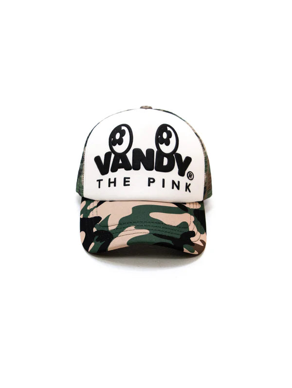 Eye Logo Trucker Hat - Green Camo