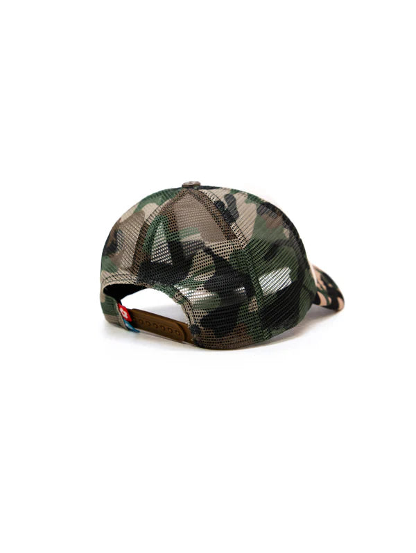 Eye Logo Trucker Hat - Green Camo