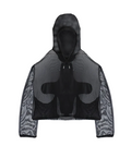 Mesh Zip Up Hoodie