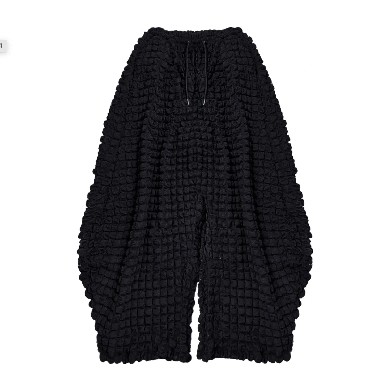 Bubble Pleat Curve Pants