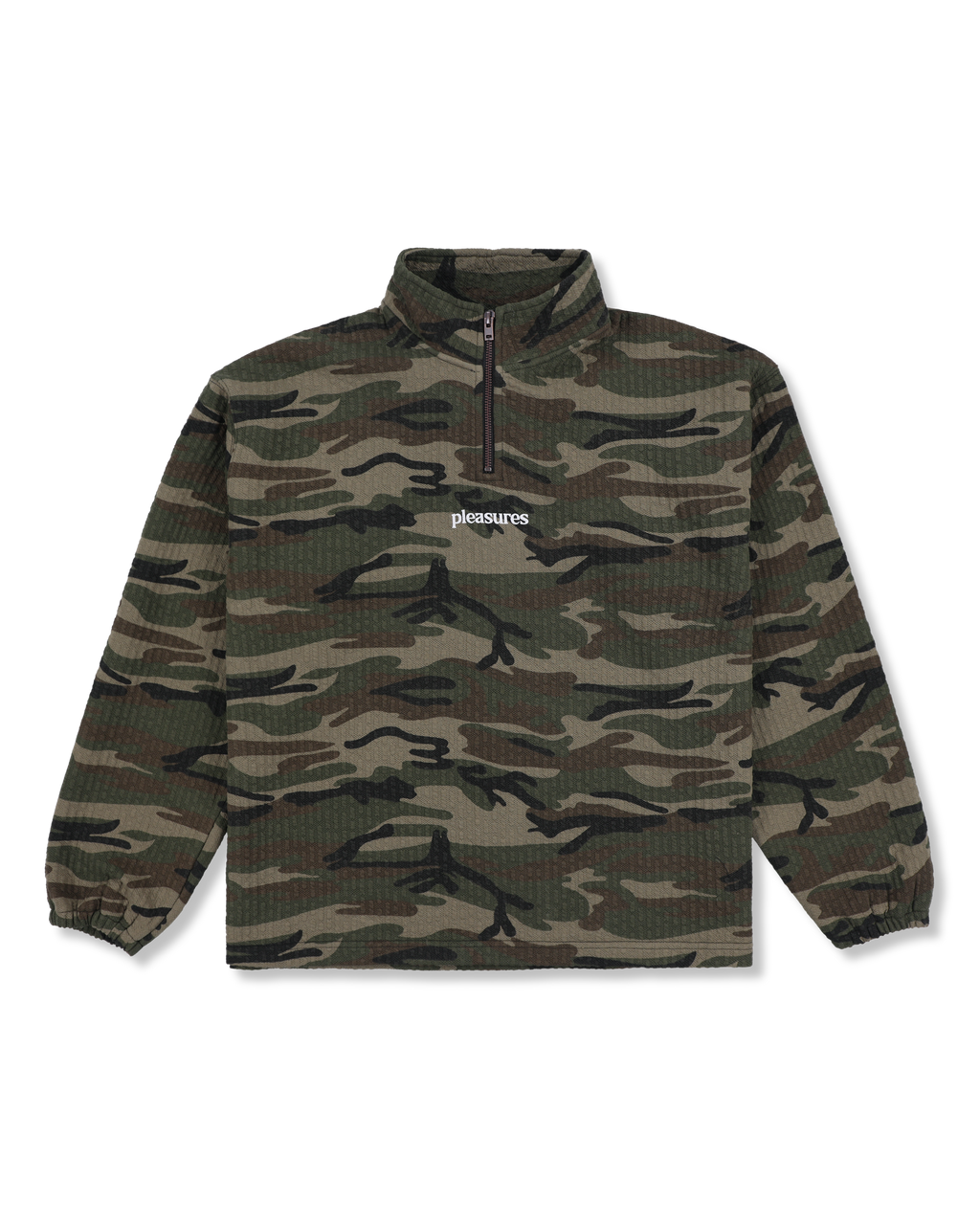 Textured Camo Quarter Zip – Camo