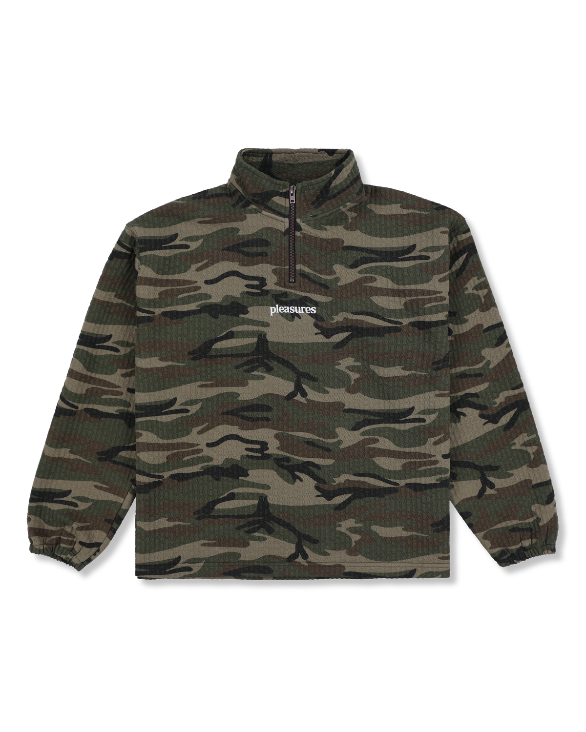 Textured Camo Quarter Zip – Camo