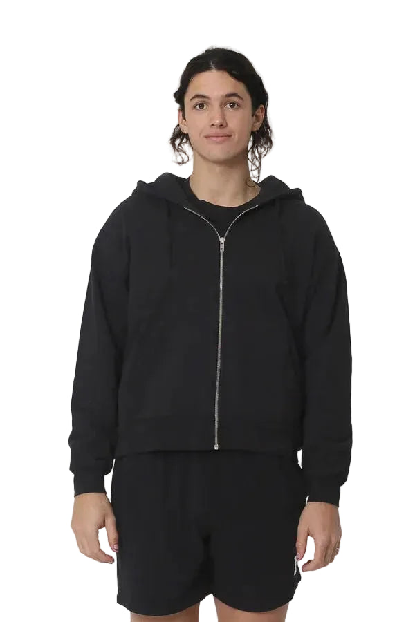 Trash Zip Up Hoodie – Black