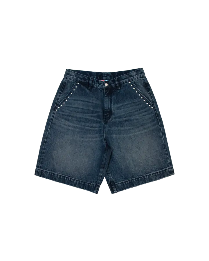 Stud Denim Shorts