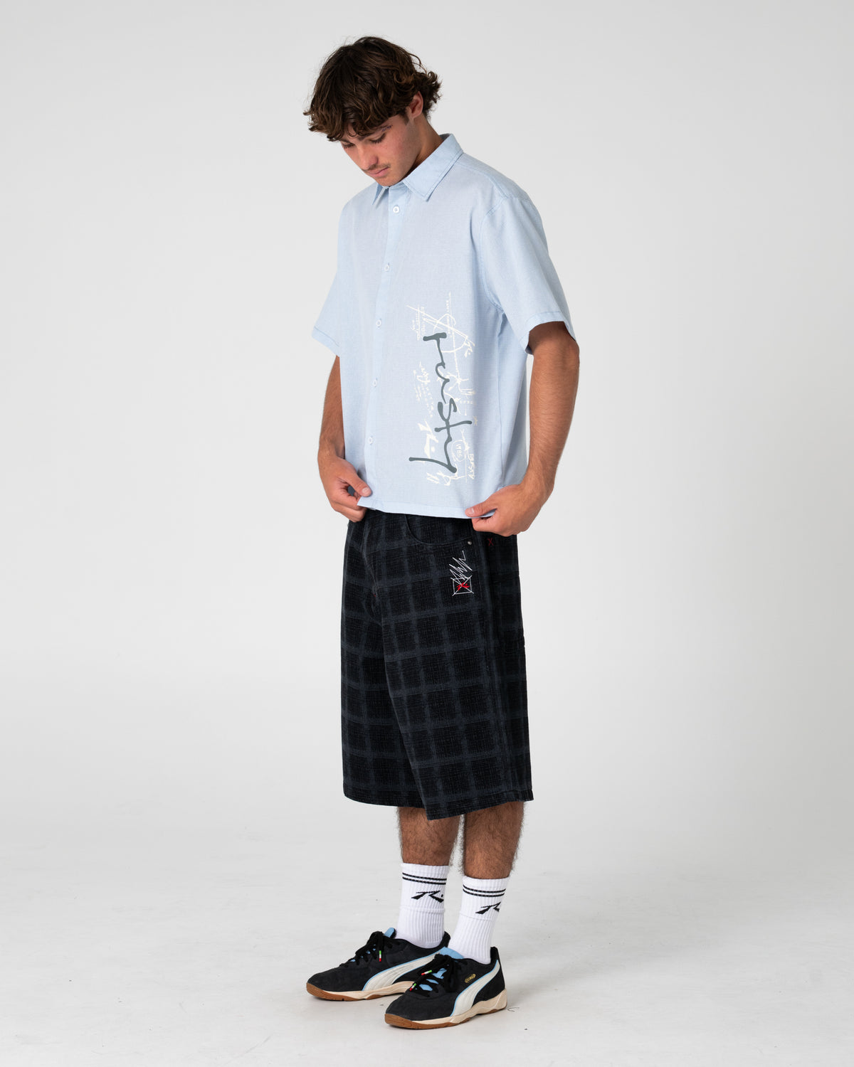Crisis Short Sleeve Shirt – Sky Blue
