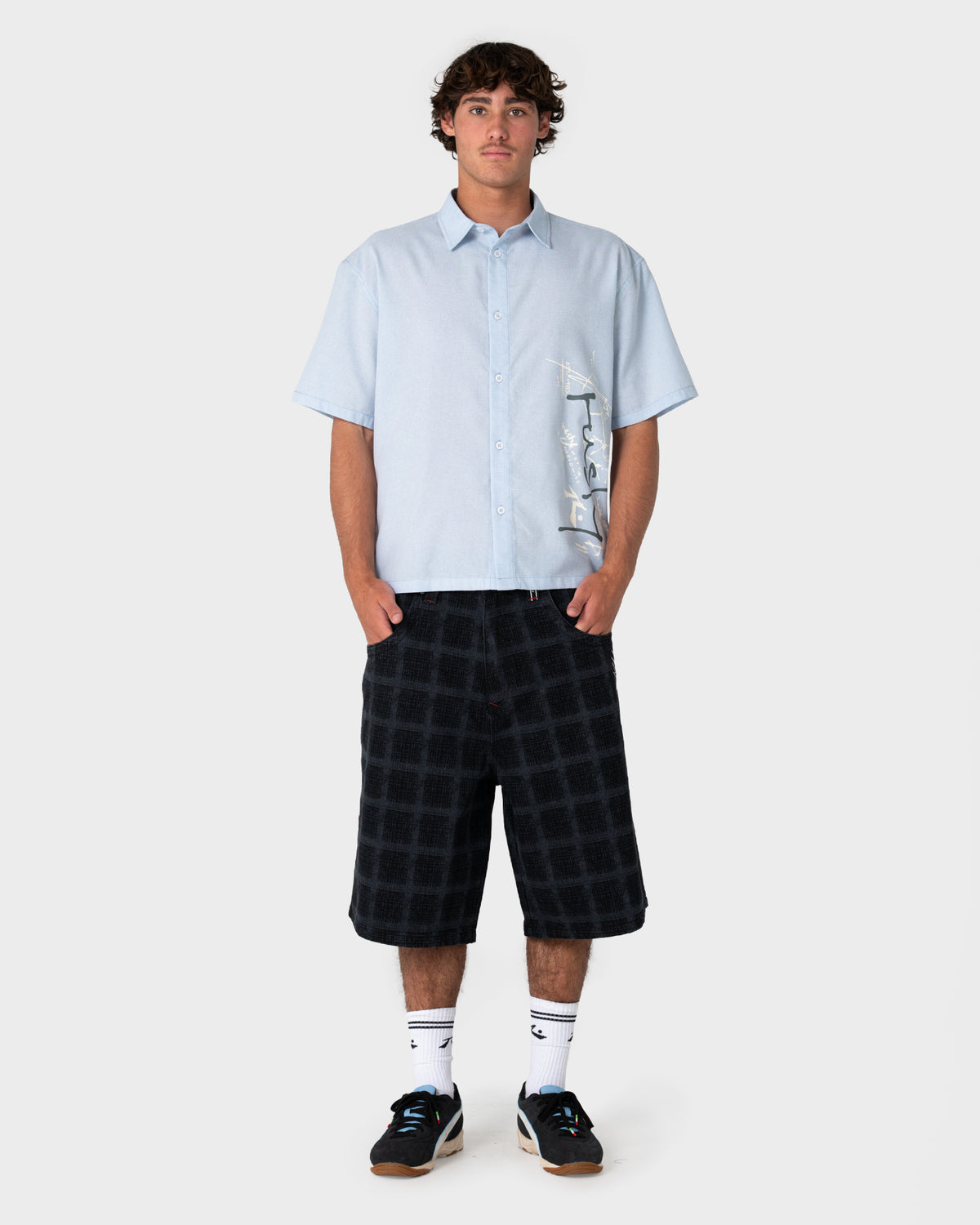 Crisis Short Sleeve Shirt – Sky Blue